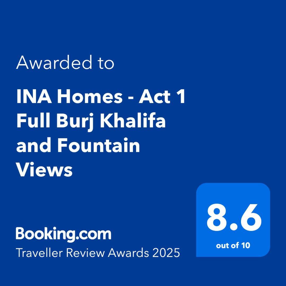 Ina Homes - Act 1 Full Burj Khalifa And Fountain Views ドバイ エクステリア 写真